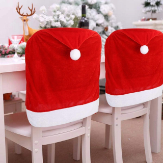 POTAHY NA STOLIČKY SANTA CLAUS ČELOBUKY 6 KS